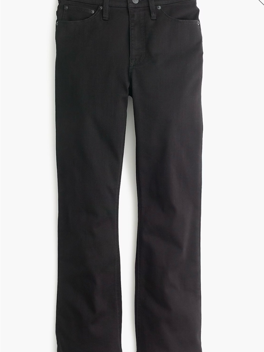 J. Crew Women’s Bootcut Crop Jeans in Black. Size 27 Tall
